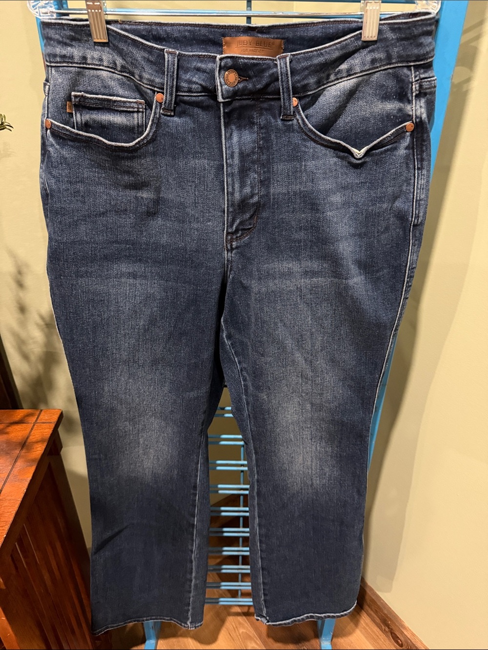 Judy Blue Men's Dark Indigo Straight Jeans